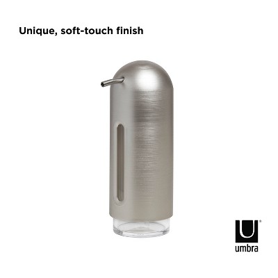 Nickel Gray Contemporary Penguin Soap Dispenser