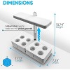 SereneLife Hydroponic Herb Garden 8 Pods, Indoor Growing System, Smart Indoor Plant System w/ Height Adjustable LED Grow Light (White) - 3 of 4