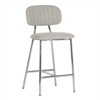 Ariana Gray Linen Counter Stool (Set of 2) - Silver Legs - 2 of 4