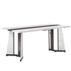 PAGED 59.8" Dining Table Rectangle Kitchen Table with Rubberwood Legs, Modern Living Room Table for 4/6 Person - 3 of 4