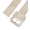 INSPIRE CHIC Women's Stretchy Dress Square Buckle Adjustable Wide Braided Waist Belts - 2 of 4