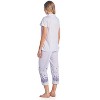 Casual Nights Women's Short Sleeve Floral Capri Pajama Set - 3 of 4