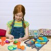 Fun Little Toys 54Pcs Play Dishes Set for Kids Kitchen, Pretend Play Pots, Pans & Food Toys, Toddler Cooking Set - 3 of 4