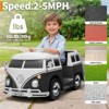 Jojoka 6V Licensed Volkswagen T1 Bus Ride-On Car for Kids with LED Lights, Horn, Music & Two Speeds, Battery Powered - 4 of 4