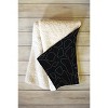 Fimbis Terrazzo Dash Black And White Sherpa Fleece Blanket - Deny Designs - 2 of 2