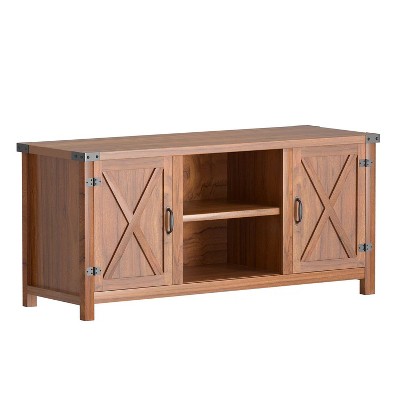 LACOO Rustic Barn Door TV Stand for TVs up to 65"