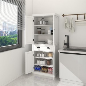 NicBex Modern 71" Kitchen Pantry Storage Cabinet with Drawer & 2 Adjustable Shelves, Cupboard for Dining Room&Living Room&Laundry - 1 of 4