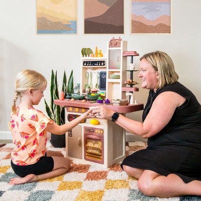 Sunnydaze Mini Meals Kids Kitchen Playset with Lights and Sounds