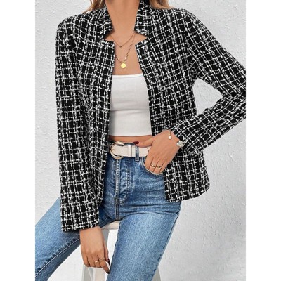 Women Long Sleeve Open Front Blazer Jackets Elegant Blazer Jacket