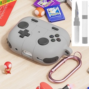 HTUTWOO Airpods Pro 3rd Soft Silicone Protective Case Game Player Design  with Keychain for Kid Men and Women - 1 of 4