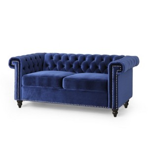 NicBex 61 Inch Loveseat Sofa with Armrest and Tufted Button Back Modern 2 Seater Couch with Soft Cushion for Living Room,Apartment - 1 of 4