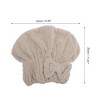 Unique Bargains Water-absorbent Bow Hair Towel 1 Pc - 2 of 4