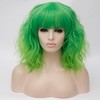 Unique Bargains Women's Loose Wavy Curly Wigs with Wig Cap 14" - 2 of 4