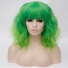 Unique Bargains Women's Halloween Loose Wavy Curly Wigs with Wig Cap 14" - image 2 of 4