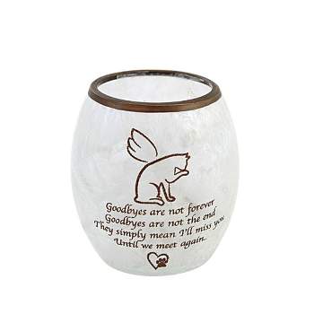 Stony Creek 3.25 In Best Friend Cat Votive Vase Bereavement Pet Lit Electric Novelty Sculpture Lights