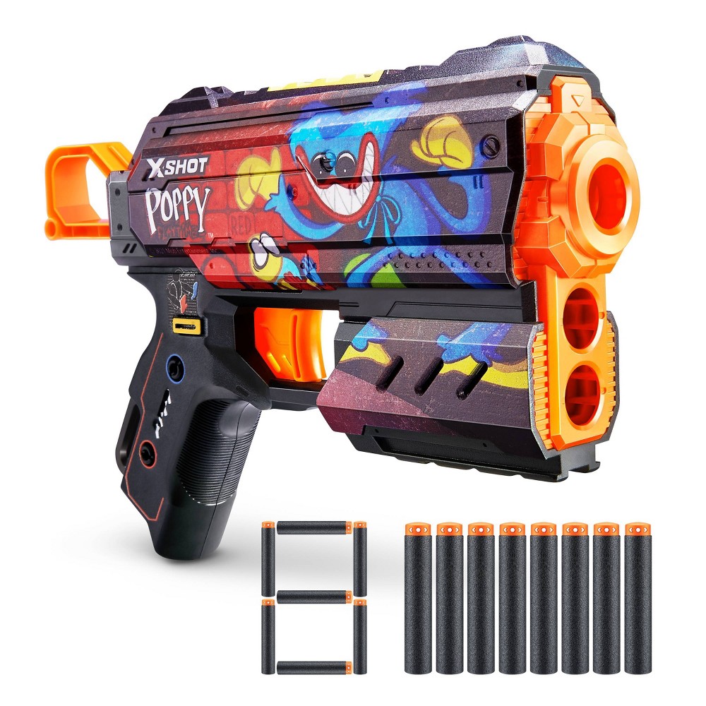 Zuru X-Shot SKINS Flux Poppy Playtime Toony Dart Blaster