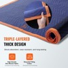 VEVOR Moving Blankets, 80" x 72", 65 lbs/dz Weight, 12 Packs, Professional Non-Woven & Recycled Cotton Packing Blanket, Blue/Orange - 4 of 4