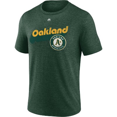 MLB Oakland Athletics Men's Tri-Blend Short Sleeve T-Shirt
