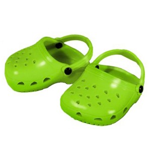 Sophia’s Rubber Garden Clog Sandal with Heart Cut Outs and Heel Strap Shoes Accessory for 18" Dolls - 1 of 2