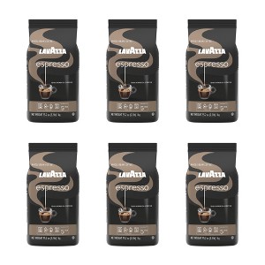 Lavazza Espresso Whole Bean Coffee, Medium Roast, 100% Arabica, 2.2 lb Bag (Pack of 6) - 1 of 4