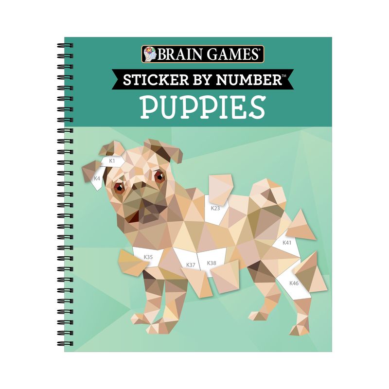 Brain Games - Sticker by Number: Puppies - by  Publications International Ltd & Brain Games & New Seasons (Spiral Bound), 1 of 2