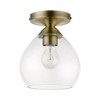 Livex Lighting Catania 1 - Light Semi-Flush Mount in  Antique Brass - 4 of 4