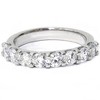 Pompeii3 1 1/2 Ct U Shape Prong Diamond Wedding Ring 14K White Gold - 4 of 4