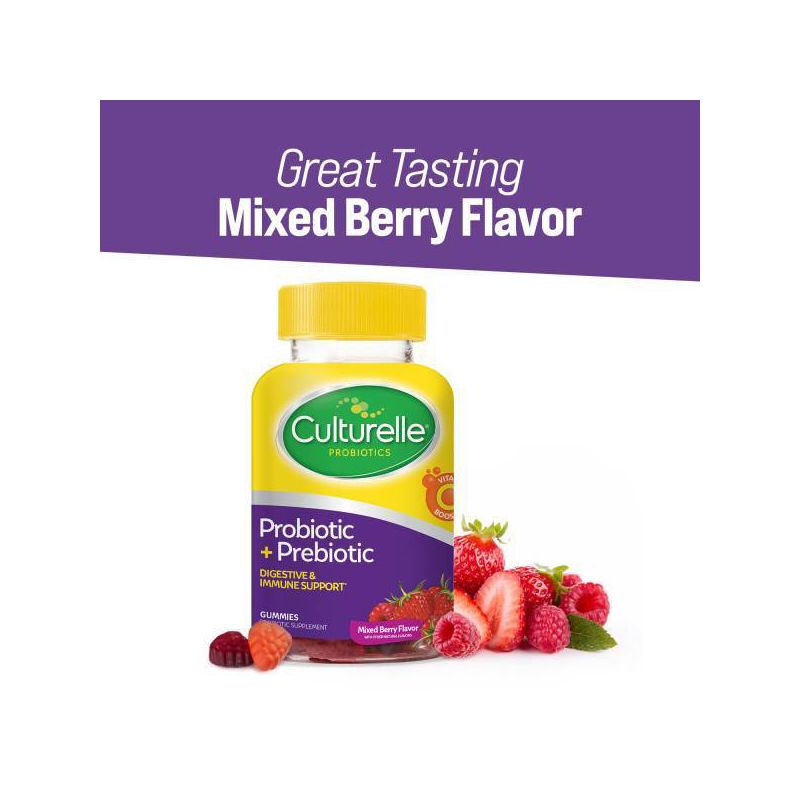 Culturelle Probiotic Gluten Free Gummies for Men and Women - Berry - 52ct, 6 of 9