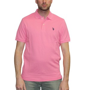 U.S. Polo Assn. Men's Classic Polo Shirt, Two-Button Closure Pique Polo Shirt, Summer Fashion Golf Shirt - 1 of 1
