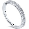 Pompeii3 1/10ct Vintage Diamond Wedding Ring 10K White Gold - 3 of 4