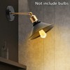 YIYIBYUS Black Industrial Style Wall Sconce with Metal Shade, 1-Light - 3 of 4