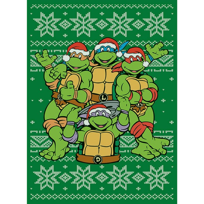 Men's Teenage Mutant Ninja Turtles Ugly Christmas Sweater Sweatshirt, 2 of 5