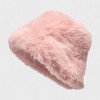A Little Obsessed Women's Fuzzy Bucket Hat - Faux Fur Winter Hat for Warmth & Style - 4 of 4