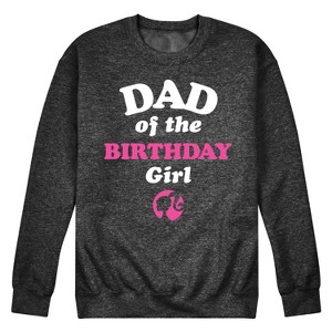 Men's - Barbie - Dad Of The Birthday Girl Graphic Fleece Sweatshirt - 1 of 4