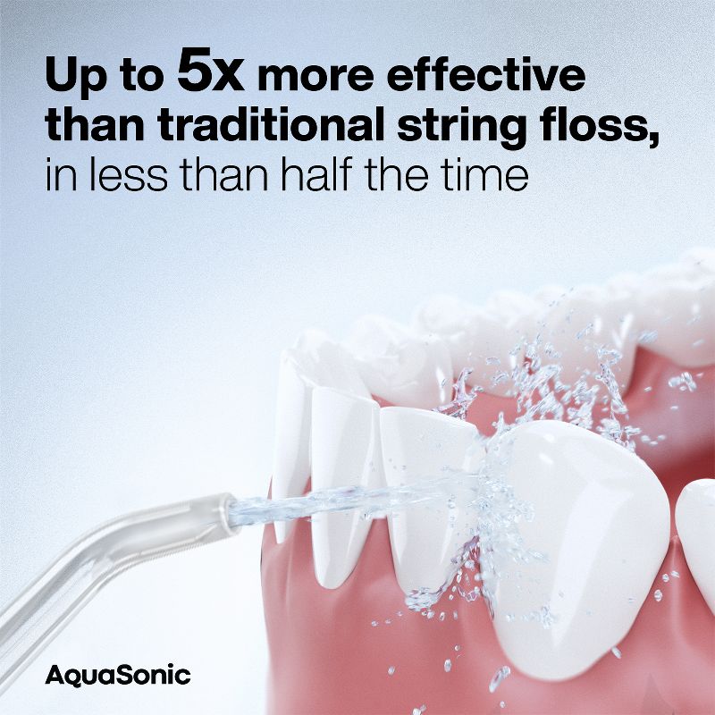 AquaSonic Elite Flosser - Rechargeable Cordless Water Flosser with 4 Tips - Oral Irrigator with 4 Modes - Portable & Cordless, 2 of 4