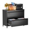 SUXXAN 2 Drawer Metal File Cabinet, with Standing Feet and Card Slot, 29.53" H X 34.5" L X 15.75" W, Assembly Required - 4 of 4