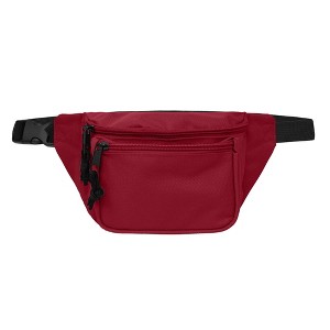 Dalix 3 Pocket Fanny Pack Money Pouch Concealer Runners Bag Waist Belt - 1 of 4