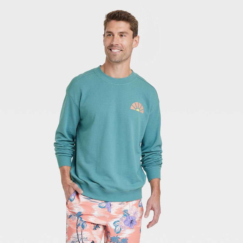 Men's French Terry Crewneck Pullover Sweatshirt - Goodfellow & Co™, 1 of 5