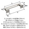 Amerock Lintel Pull for Cabinets, Drawers, and Furniture - 4 of 4