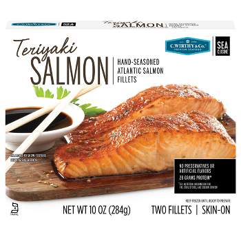 C. Wirthy & Co. Teriyaki Hand-Seasoned Atlantic Salmon Fillets - Frozen - 10oz
