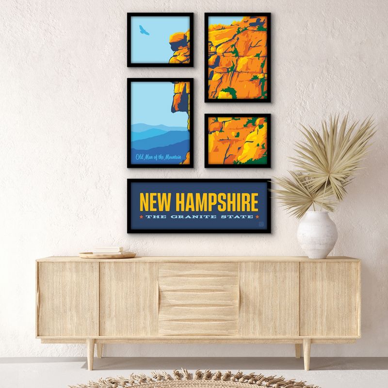 Americanflat New England Lighthouse Coastal 5 Piece Grid Wall Art Room Decor Set - coastal Modern Home Decor Wall Prints, 2 of 6