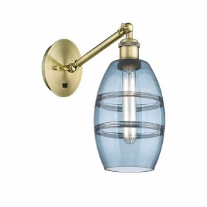 Vaz - 1 Light Arm Adjusts Up and Down Wall Sconce In Industrial Style-8.13 Inches Tall and 5.88 Inches Wide - 1 of 1