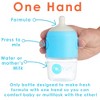 PopYum Baby Bottle Starter Set for Breast and Formula Feeding, 4-Pack, Blue, 2x 5oz Bottles (150ml) + 2x 9oz Bottles (260ml) - 3 of 4