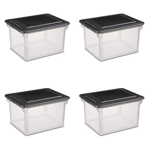 Sterilite Stack And Carry 2 Layer Handle Box, Stackable Plastic Small Storage  Container With Latching Lid, Bin To Organize Crafts, Clear, 12-pack : Target