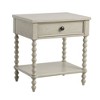 Beckett Nightstand Natural: Madison Park Whitewash, Single Drawer, Lower Shelf Storage, Wood Legs - 4 of 4
