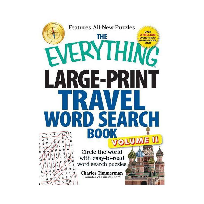The Everything Large-Print Travel Word Search Book, Volume II - (Everything(r)) by  Charles Timmerman (Paperback), 1 of 2