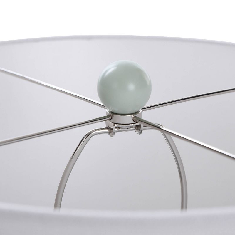 Round Textured Ceramic Table Lamp Light Blue - StyleCraft, 6 of 8