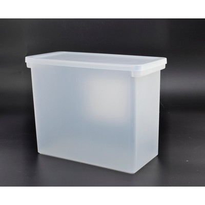 Plastic Hanging File Crate with Lid 13" x 6" x 10" - Made By Design™