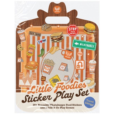 Little Foodies Reusable Sticker Play Set - (Whataburger) by  Blue Star Press (Hardcover)