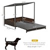 LAOTIES Wicker Dog House,Elevated Rattan Pet Bed With Extendable Area,Waterproof Roof And Removable Cushion,Indoor And Outdoor Use - 3 of 4